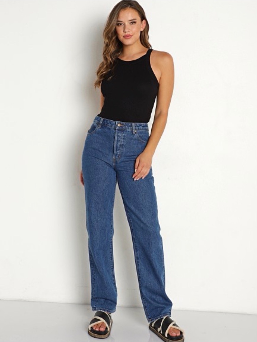 Rollas Classic Straight Jean high rise